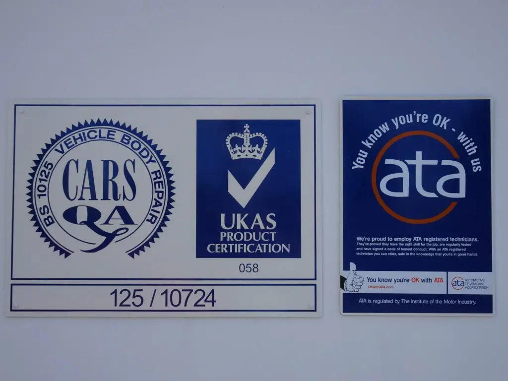 Auto Collision Repairs are BS12105
